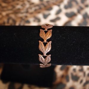 VINTAGE COPPER LEAVES BRACELET(8)